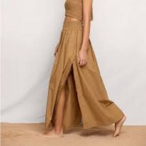 * New Mikoh Tan Maxi Skirt